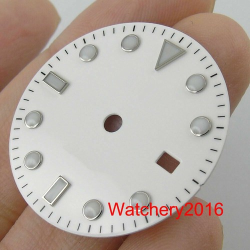 28,5 mm Sunburst Uhr Zifferblatt hellgrün roségold passend für NH35 Miyota DG Uhrwerk - Bild 28 von 46