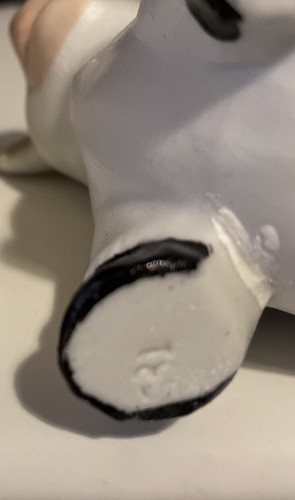 Vintage Black & White Cow Shelf Sitter Animal Ceramic Figurines HP Farmhouse - Picture 14 of 16