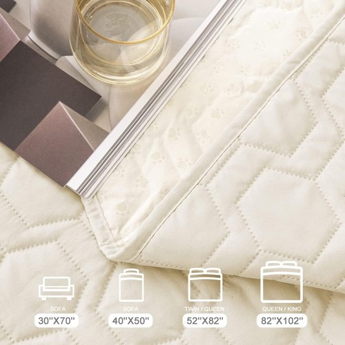 Waterproof Anti-Slip Dog Bed Cover Pet Blanket Sofa Mat Couch Protector 52x82 - Picture 6 of 6
