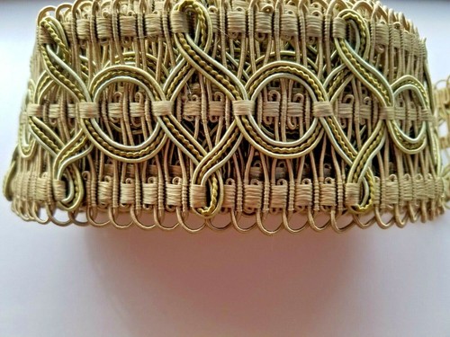 Houles Paris Vendome 32236 Braid Gimp 3yd Trim 62mm 2,33 in breit goldfarben - Bild 8 von 11