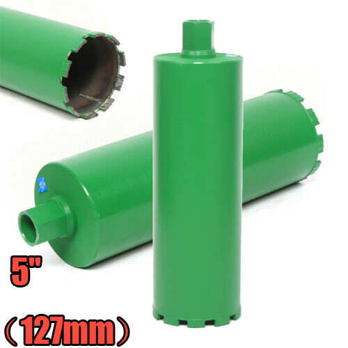 For Concrete Wet Drilling 1-1/4" Threads 5inch Wet Diamond Core Drill Bit Green - Picture 1 of 8