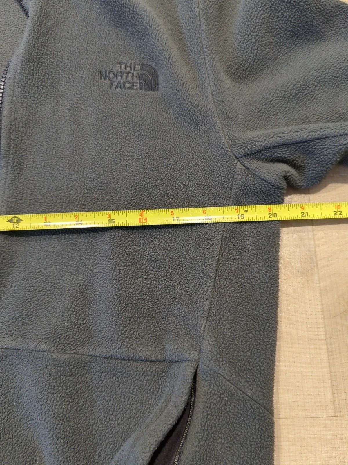 north-face fleece casual broken zipper jacket