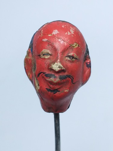 Antique CHINESE POTTERY MAN FIGURE with Moving Head #2 - Picture 5 of 11