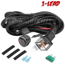 LED Work Light Bar Wiring Harness Kit Rock Switch 12V 40Amp Relay Fuse CAR BOAT 