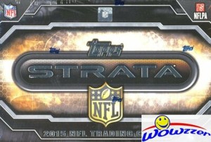 2015-Topps-STRATA-Football-Factory-Sealed-HOBBY-Box-2-ON-CARD-AUTOGRAPHS