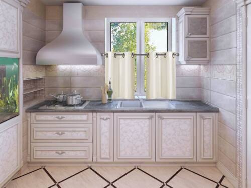 1 SET PANNELLI OSCURANTI FODERATI CUCINA PICCOLA TENDA FINESTRA LIVELLO 24"" O 36"" LUNGHEZZA - Foto 10 di 28