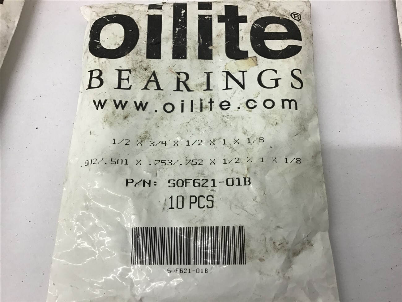 Oilite Bearings S0F62101B Bag of 10 1/2 x3/4 x 1/2 x 1 x 1/8 eBay