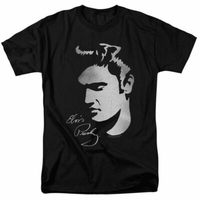 Elvis Presley Simple Face T Shirt Licensed Rock N Roll Music
