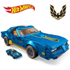 MATTEL MEGA Hot wheels '77 Pontiac Firebird 843 pieces with 1 diecast car HKF85