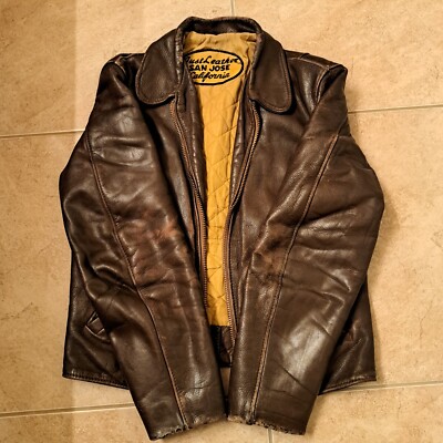 USA製 JUST LEATHER SAN JOSE シングルライダース JUST LEATHER SAN JOSE CALIFORNIA Motorcycle Jacket RARE AND