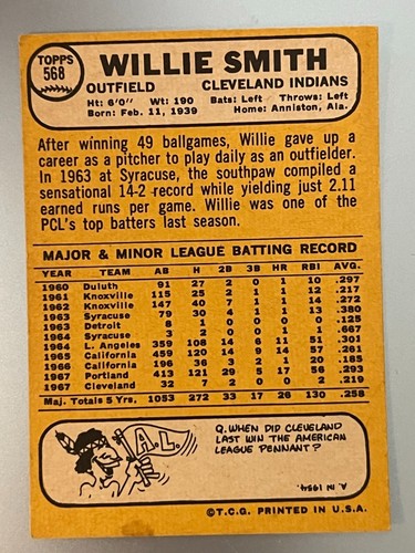 1968 Topps Baseball Singles - 458 to 598 - High Numbers -- Pick Your Card - - Picture 326 of 470