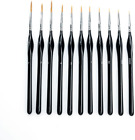 Very Small Paint Brushes Fine Tip for Nail Art Model Craft Painting Set 11 Pcs