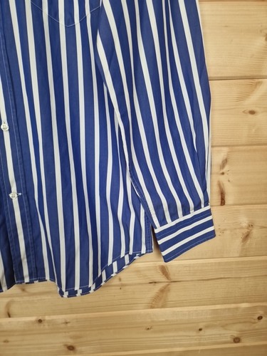 Paul And Shark Yachting Striped Shirt Long Sleeve Blue Size 40 100% Cotton - Picture 9 of 20
