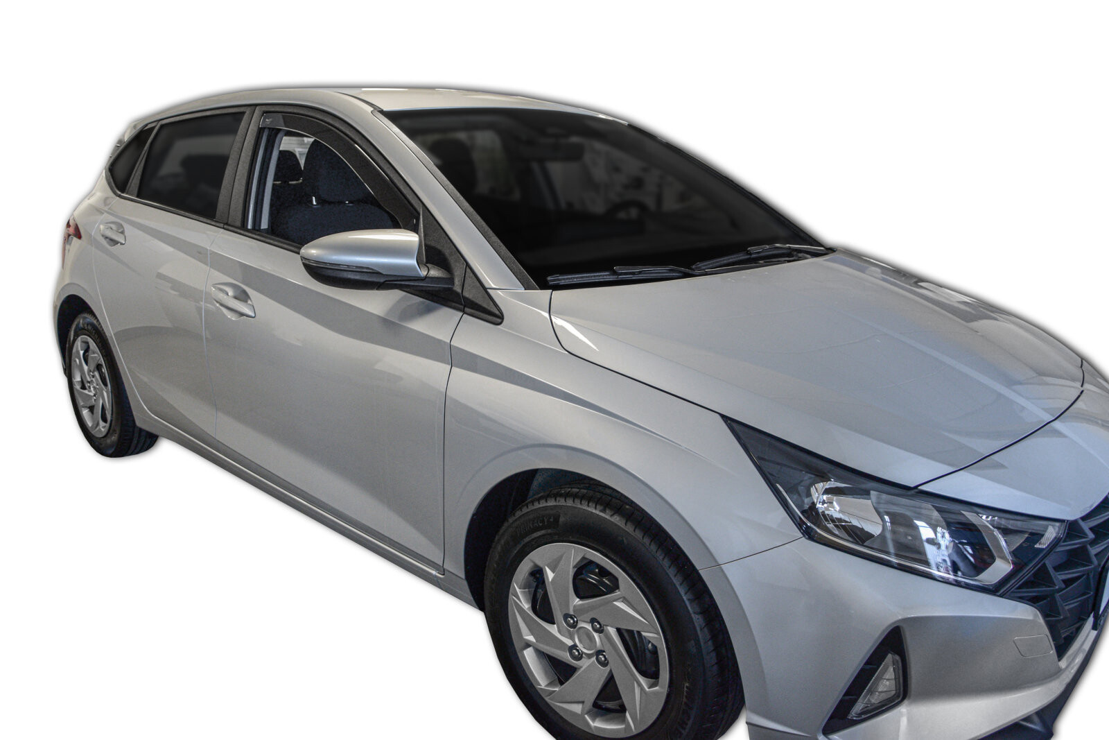 Déflecteurs d'air HEKO pour Hyundai i20 3 depuis 2020 en plastique noir fumé | Set de 2 pièces