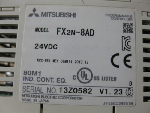 Mitsubishi FX2N-8AD V1.23 Module 24V - Picture 2 of 10