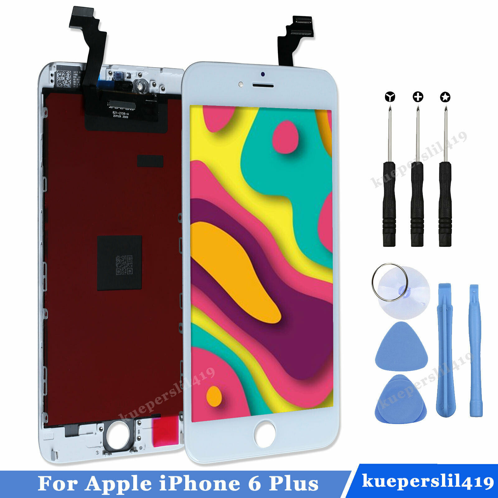 For iPhone 6 6s 7 8 Plus 5S 5C SE LCD Screen Replacement Touch Digitizer Display - Picture 20 of 41