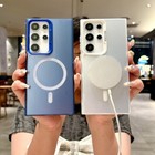 For Samsung S25 S24 Ultra S23 S23 A55 A54 ShockProof TPU PC Magnetic Case Cover