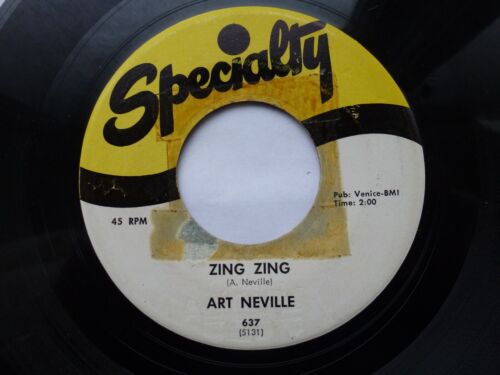 ART NEVILLE 45 'ZING ZING' USA SPECIALTY HOT 1958 R&B ROCK'N'ROLL STROLLERS VG+ - Afbeelding 1 van 2