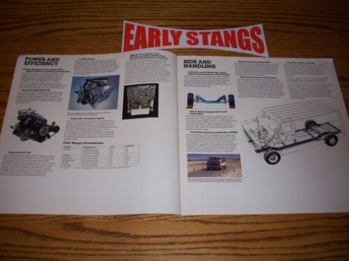 1985 FORD ECONOLINE VAN CLUB WAGON UNCIRCULATED ORIGINAL CAR SALES BROCHURE - Picture 4 of 9