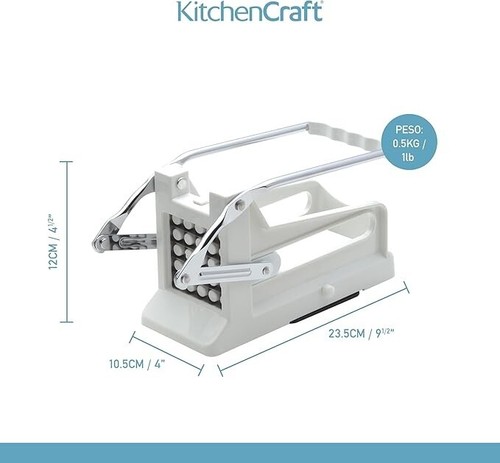 KitchenCraft Potato Chipper Professional Chip Cutter Plastic & Stainless Steel - Picture 2 of 3