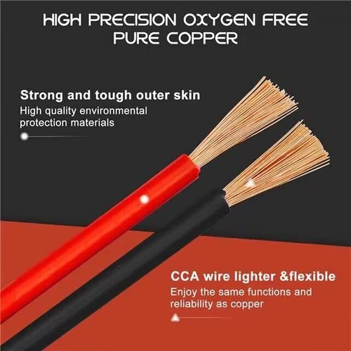 14AWG 100FT Red Black Electrical Wire Cable - Flexible Extension Cord 12V/24V DC - Picture 8 of 9
