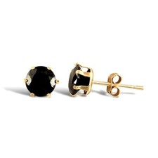 9ct Gold Sapphire Stud Earrings Butterfly Fasteners 5mm Studs SOLID GOLD 9K