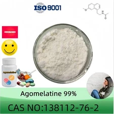 Agomelatine Powder, Purity 99% min, 5g, 10g, 100g, CAS 138112-76-2