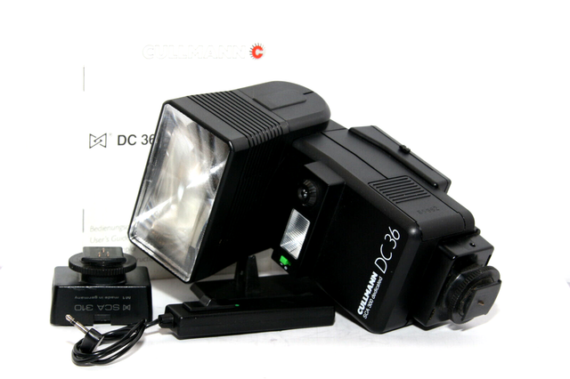 FLASH CULLMANN DC 36 Reflex Piedino SCA 1 Polo + SCATTO REMOTO + SCA 310 x CANON FLASH CULLMANN DC 36 Reflex Piedino SCA 1 Polo + SCATTO REMOTO + SCA 310 x CANON