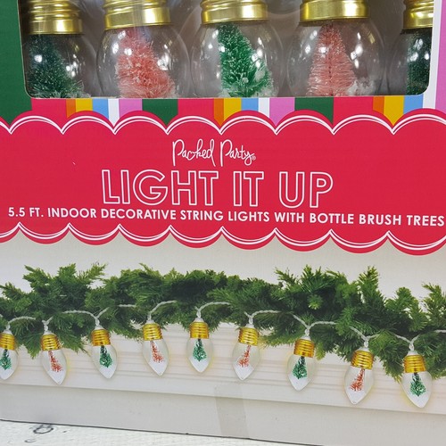 Vintage Inspired Light It Up 10ct Bulbs w/ Trees String Lights 5.5ft Indoor NEW - Picture 2 of 8