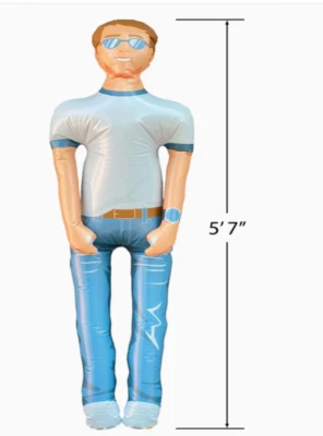 Man Akin: Inflatable Talking Boyfriend Husband, Funny Gifts 4 Women Bachelorette