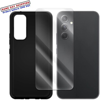 Anti-Bubble Screen Protector Flim Silicone Case f Samsung Galaxy A54 5G SM-A546U