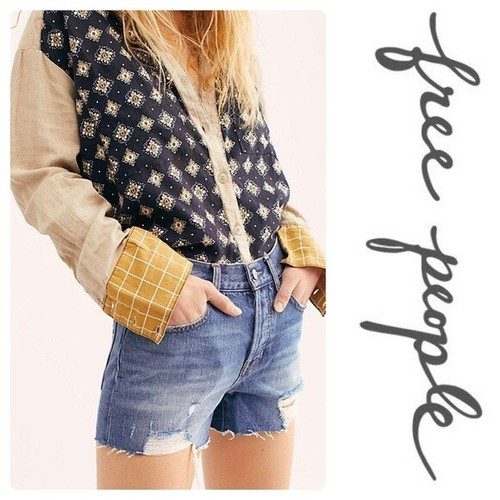 Pantalones Cortos de Jean Free People Distressed Sofia Byron Bay Nuevos con Etiquetas 24, 31 Nuevos - Imagen 9 de 9
