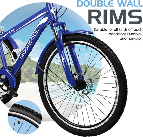 MOONCOOL Adult Mountain Tricycle 24/26/27.5" Trikes for Women Men Multi-Colors - Picture 22 of 75