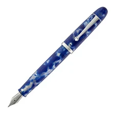 Penlux Masterpiece Grande Fountain Pen in Koi - Blue & White - Fine Point NEW