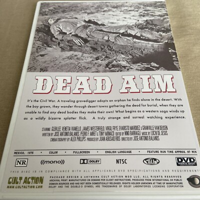Dead Aim (DVD, 1975) Western Cult Action Glen Lee Venetia