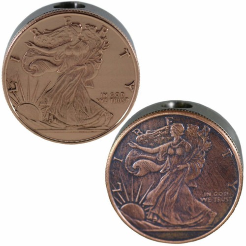 1/4 oz Copper Round w/ Stainless Steel Core Lanyard Beads by Barter Wear - Picture 92 of 101