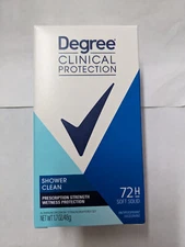 3 PACK Degree Women Clinical Anti-Perspirant Deodorant Shower Clean 1.70 oz