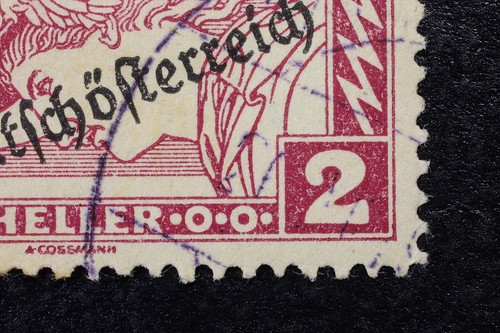 Sello Postal de correo urgente de 1917. “Deutschösterreich”. Austria. 2 Heller - Imagen 3 de 5