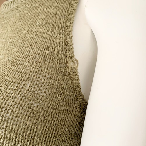 Sportsgirl Size XXS Blouse Khaki Green Knitted Singlet Shirt top ladies casual - Picture 4 of 6