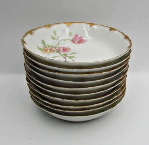 Haviland Baltimore Rose Sauce Bowl(s) - Pink & Yellow Roses - Schleiger 1151A - Picture 4 of 4