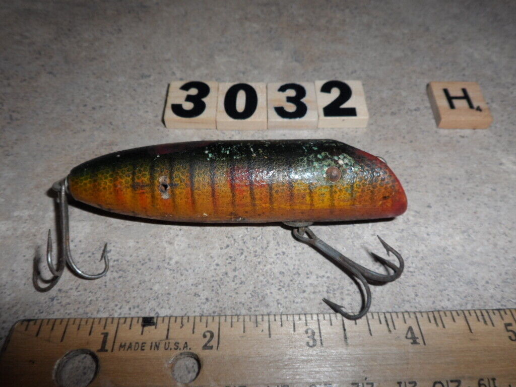 U3032 H H&I WOODEN BASS ORENO TYPE FISHING LURE 