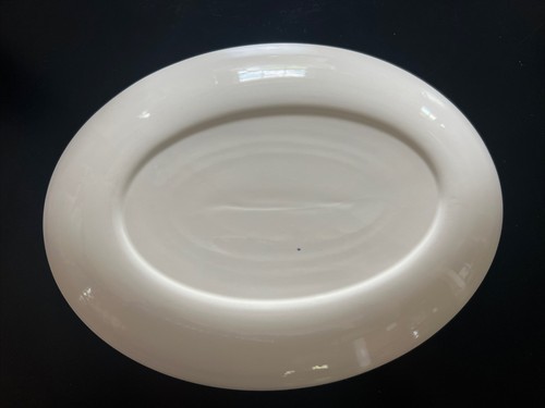 HOMER LAUGHLIN 'BIG PAY-OFF' 11.75” MEAT PLATE BESS MYERSON, Pink & Gray Floral - Picture 3 of 4