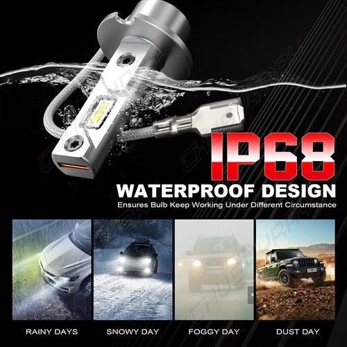 For Toyota Avalon 1998 1999 White LED Headlight Hi Low + Fog Lights Bulbs Combo - Picture 12 of 16