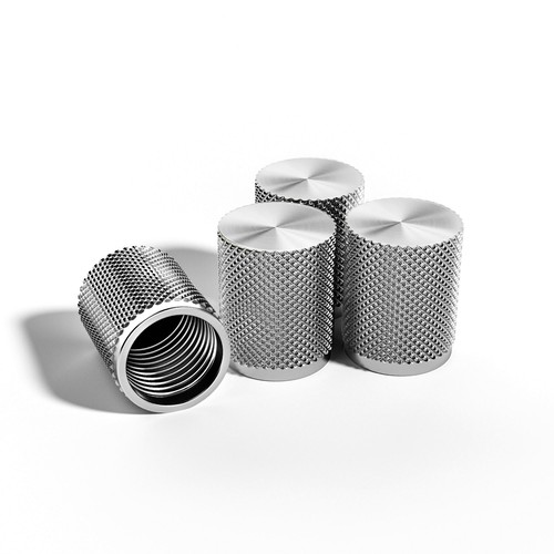 4 Pack Steel Hawk Precision CNC Machined Stainless Steel Tire Air Valve Caps - Picture 8 of 10