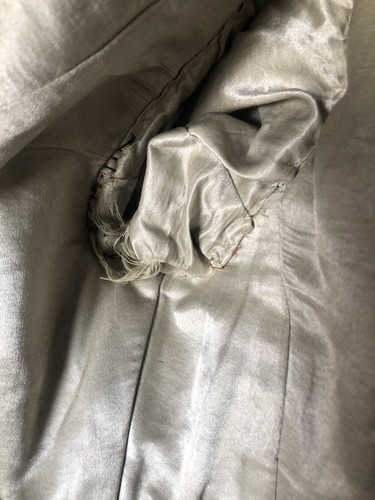 Edwardian Black Velvet Coat With Faux Persian Lamb Details & Ornate Buttons - Picture 13 of 15