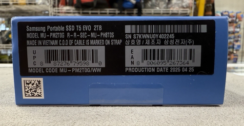 Samsung T5 EVO Portable SSD 2TB MU-PM2T0G - Picture 3 of 3