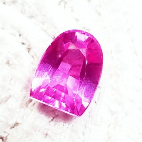 Natural Pink Sapphire 10.20 Ct Certified Fancy Shape Loose Gemstone ~Free Gift - Picture 5 of 6