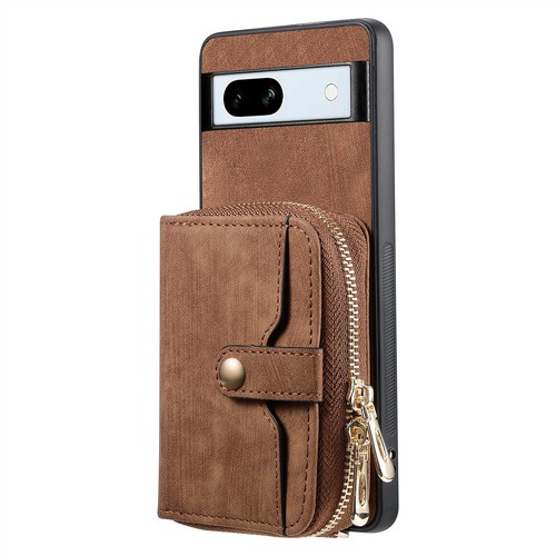 For Google Pixel 6/6a/7/7a/8/8 Pro Crossbody Zipper Stand Leather Wallet Case - Picture 40 of 72