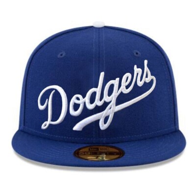 [New Era] 25年★HOT★ 940 MLB SCRIPTS LOGO LA Dodgers  New Era MLB Los Angeles Dodgers Script Logo 59Fifty Blue