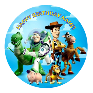 Toy Story Personalised Edible Birthday Party Cake Decoration